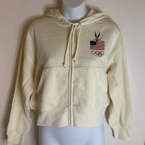 Warner Bros. Cream and Blue Looney Tunes Hoodie